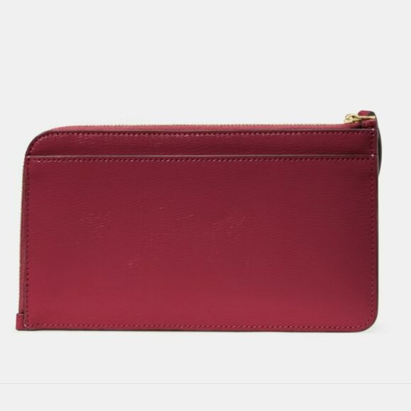 NWT Kate Spade - Lucy Medium L-Zip Wristlet - Red Jam - Picture 3 of 7
